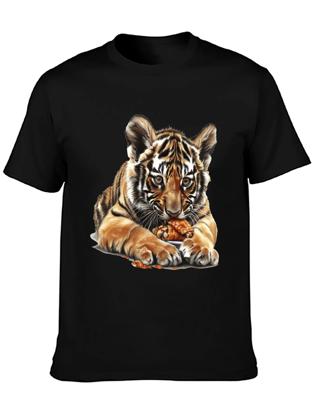 Tiger Cub Chicken Wings Graphic Tee - Black product image 3