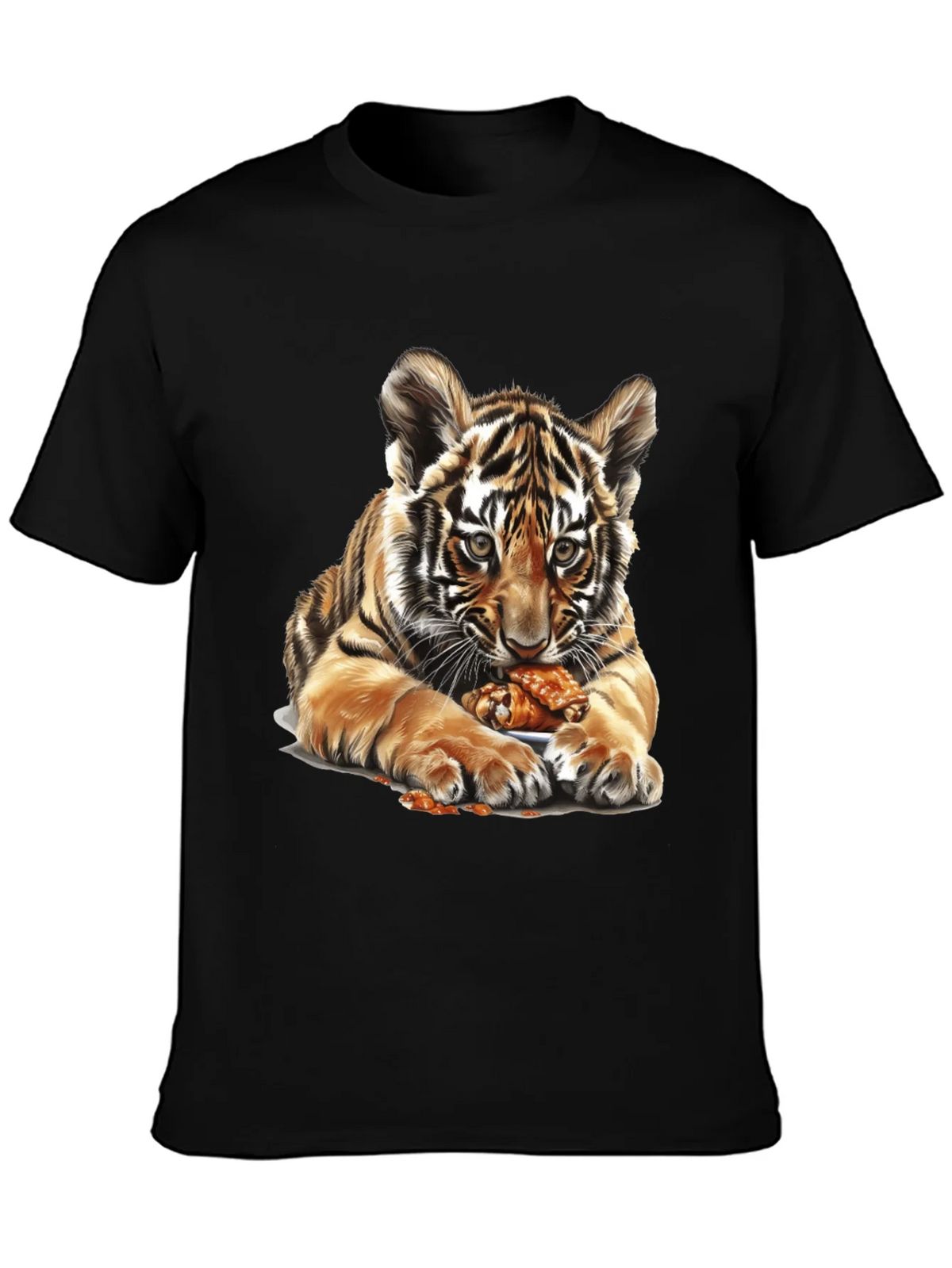 Tiger Cub Chicken Wings Graphic Tee - Black product image 3
