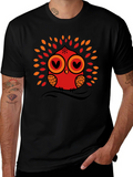 Owl Graphic Tee - Black Short Sleeve T-Shirt product image 1