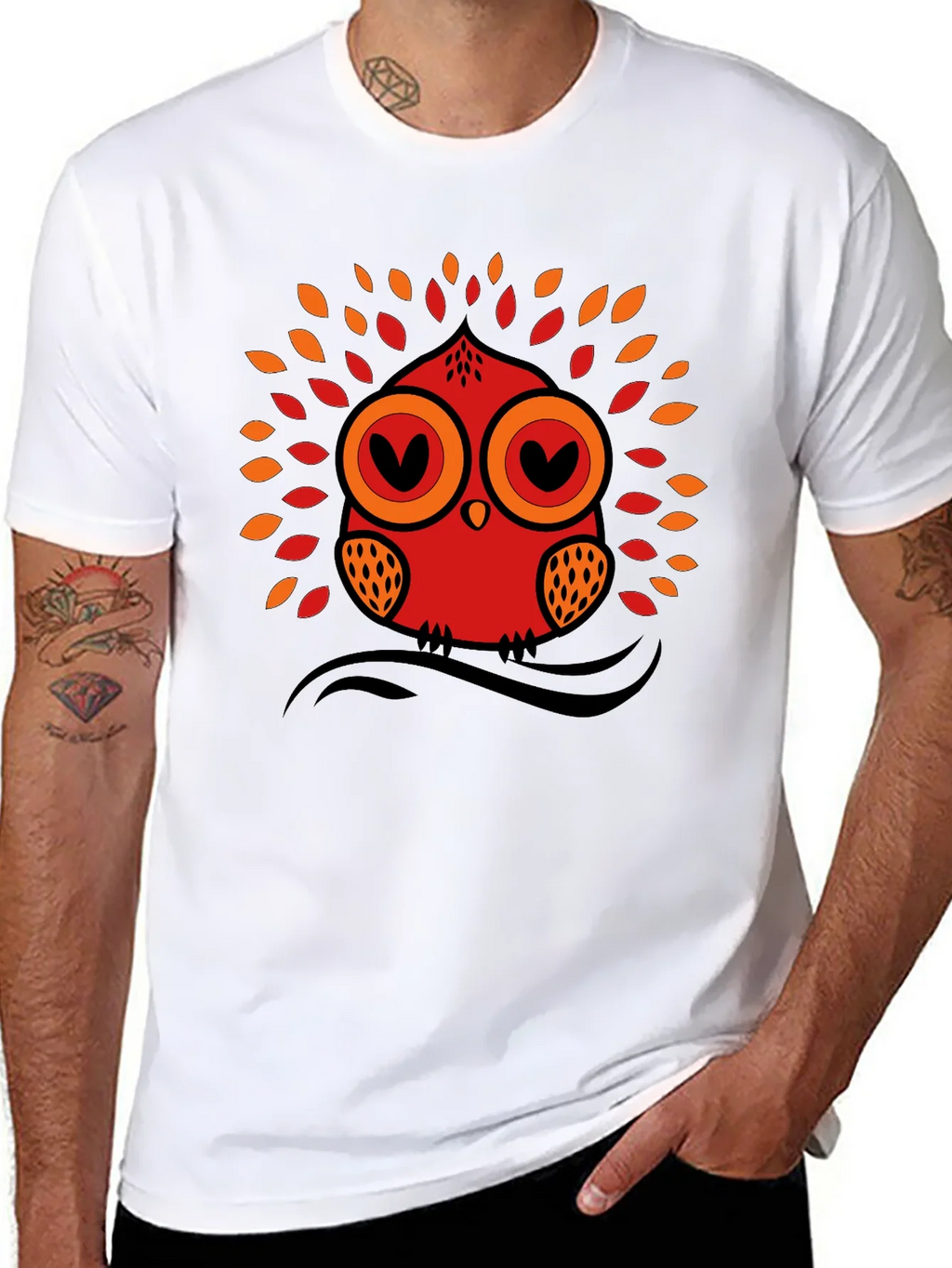 Owl Graphic Tee - Black Short Sleeve T-Shirt product image 7
