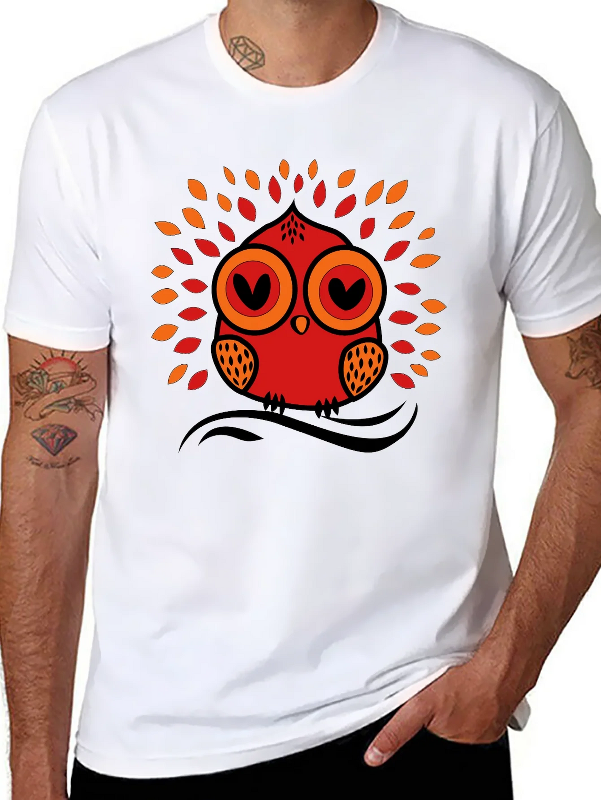 Owl Graphic Tee - Black Short Sleeve T-Shirt product image 7