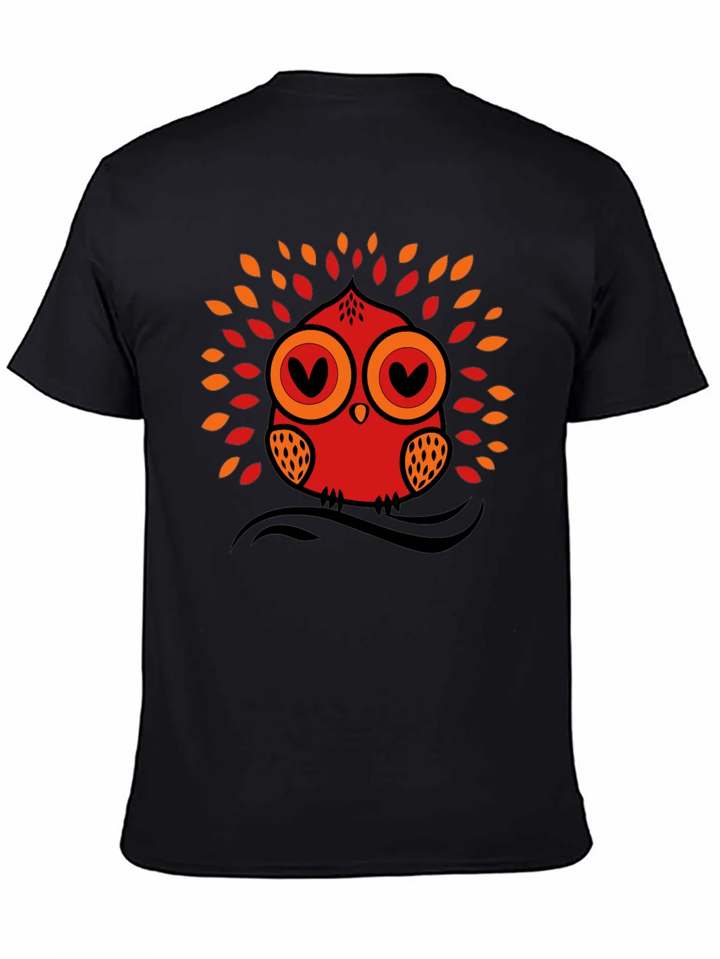 Owl Graphic Tee - Black Short Sleeve T-Shirt product image 4