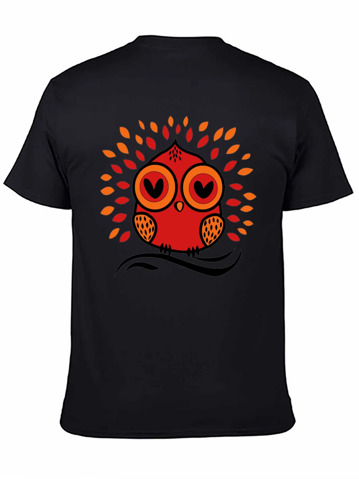 Owl Graphic Tee - Black Short Sleeve T-Shirt product image 4