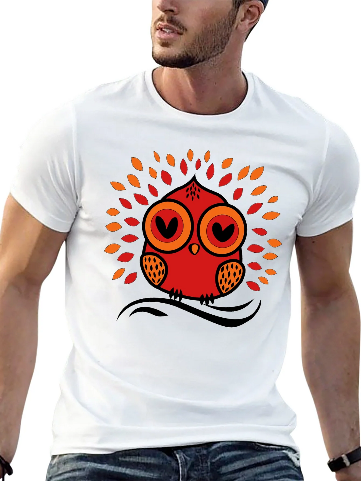 Owl Graphic Tee - Black Short Sleeve T-Shirt product image 11