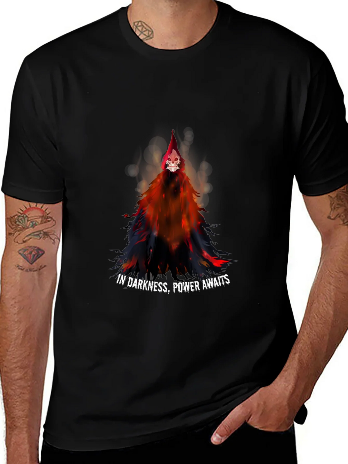 Grim Reaper Graphic Tee - Power in Darkness product image 1