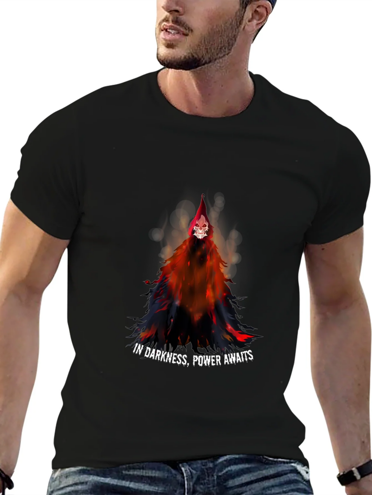 Grim Reaper Graphic Tee - Power in Darkness product image 6
