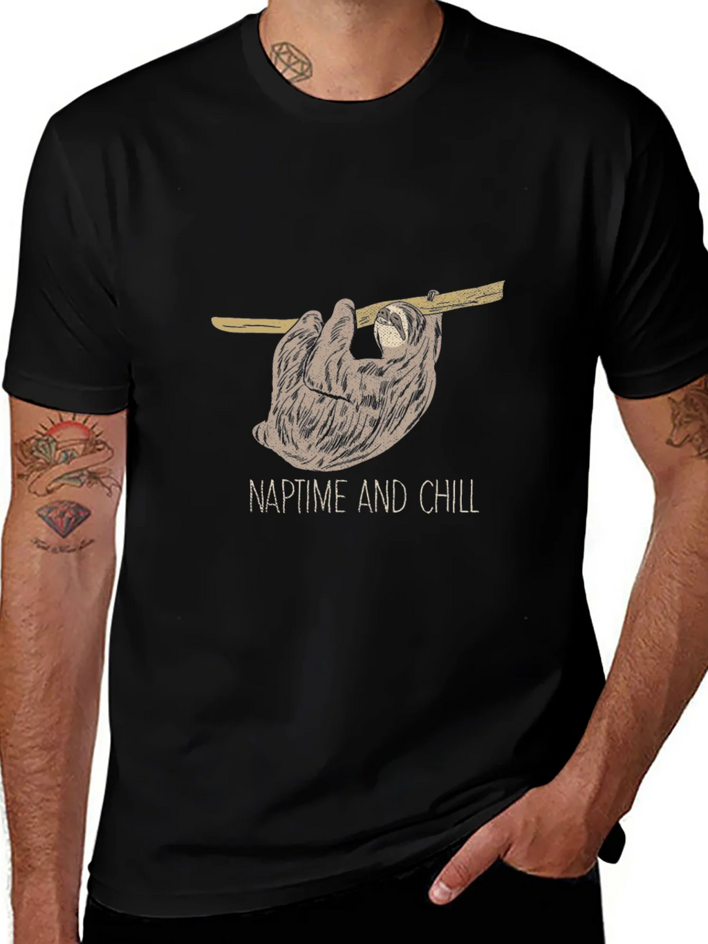 NaptTime And Chill Sloth Graphic T-Shirt product image 1