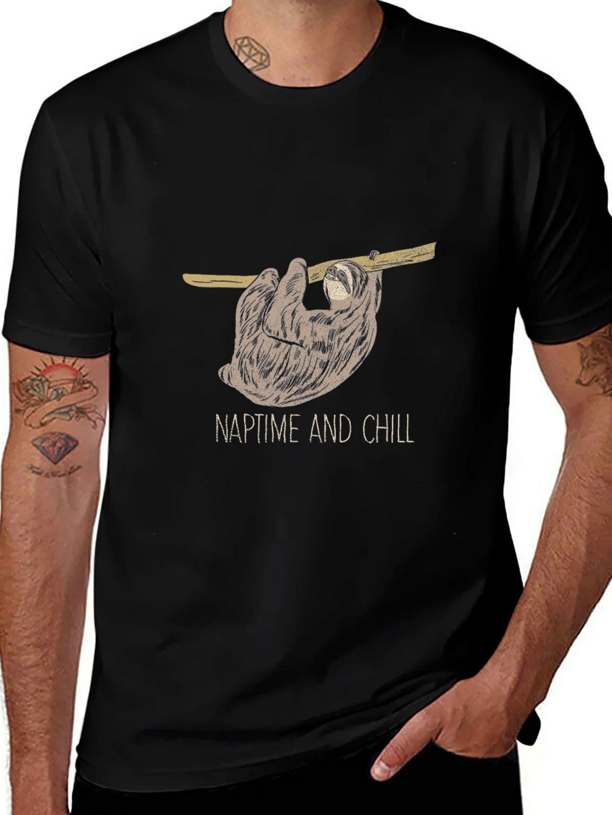 NaptTime And Chill Sloth Graphic T-Shirt product image 1