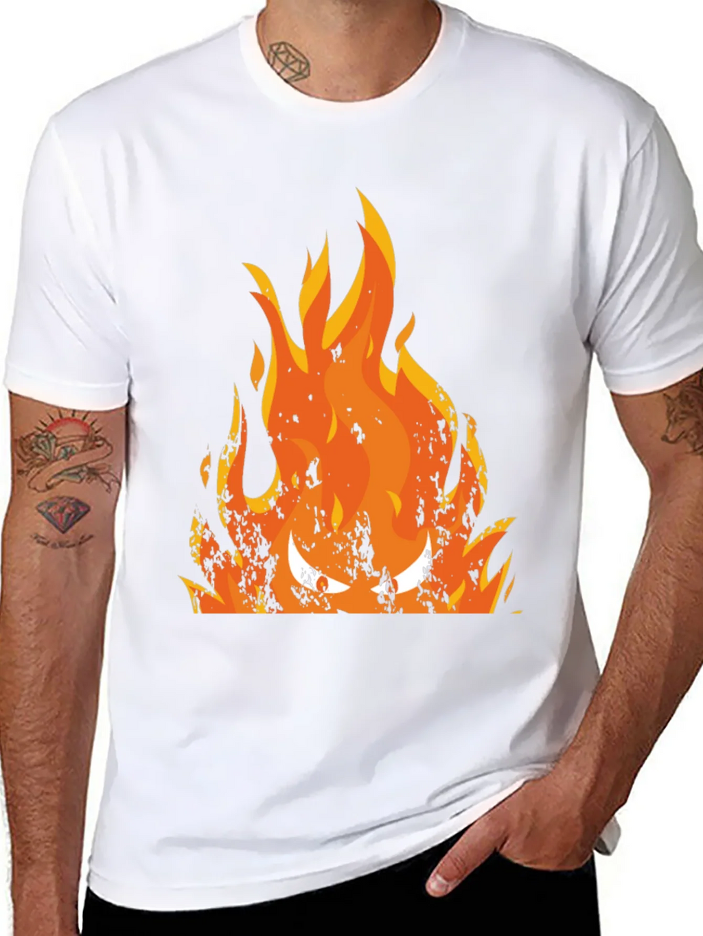Fiery Inferno Graphic Tee - Mens Black T-Shirt product image 7