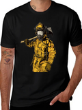 Firefighter Axe T-Shirt - Bold Graphic Tee product image 1