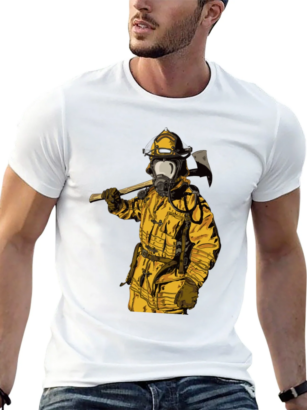 Firefighter Axe T-Shirt - Bold Graphic Tee product image 12