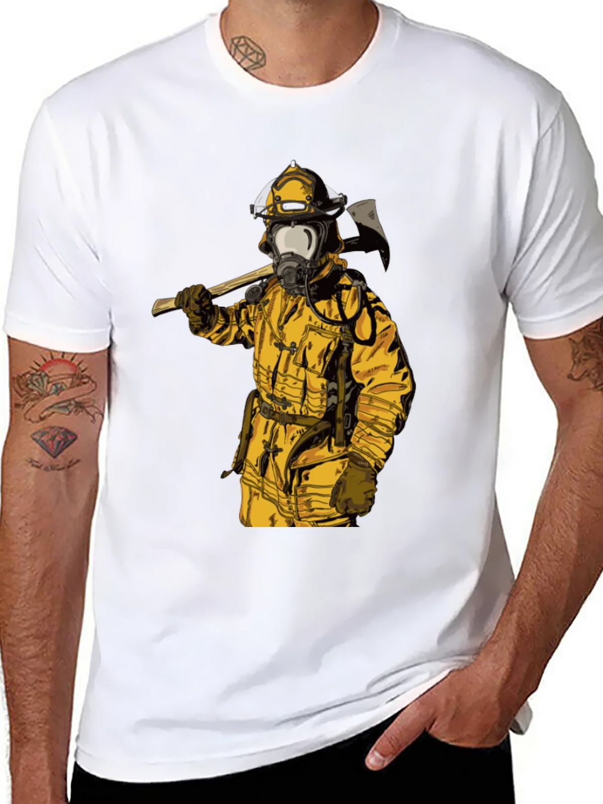 Firefighter Axe T-Shirt - Bold Graphic Tee product image 7