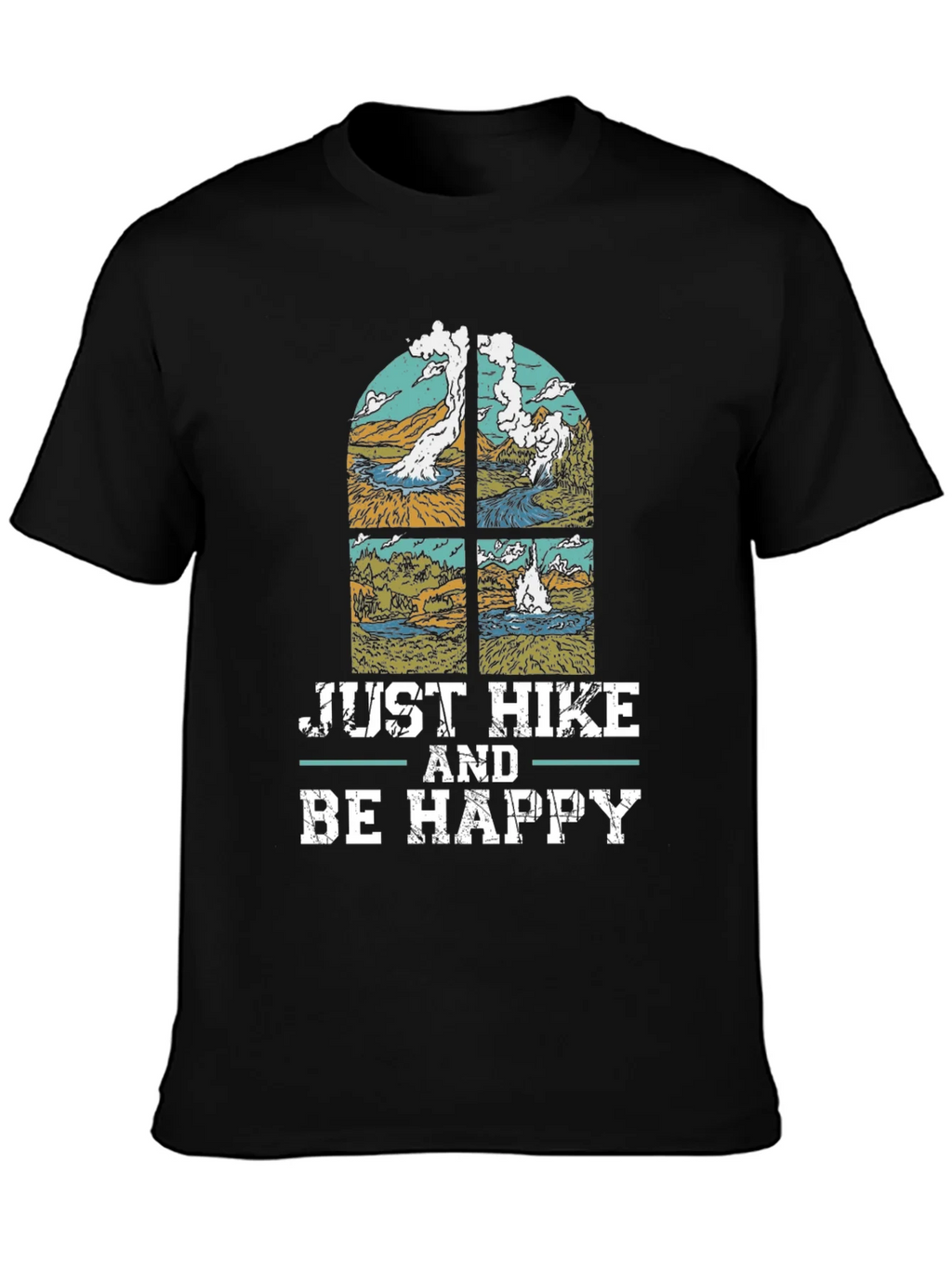 Just Hike & Be Happy T-Shirt - Nature Lovers Tee product image 3