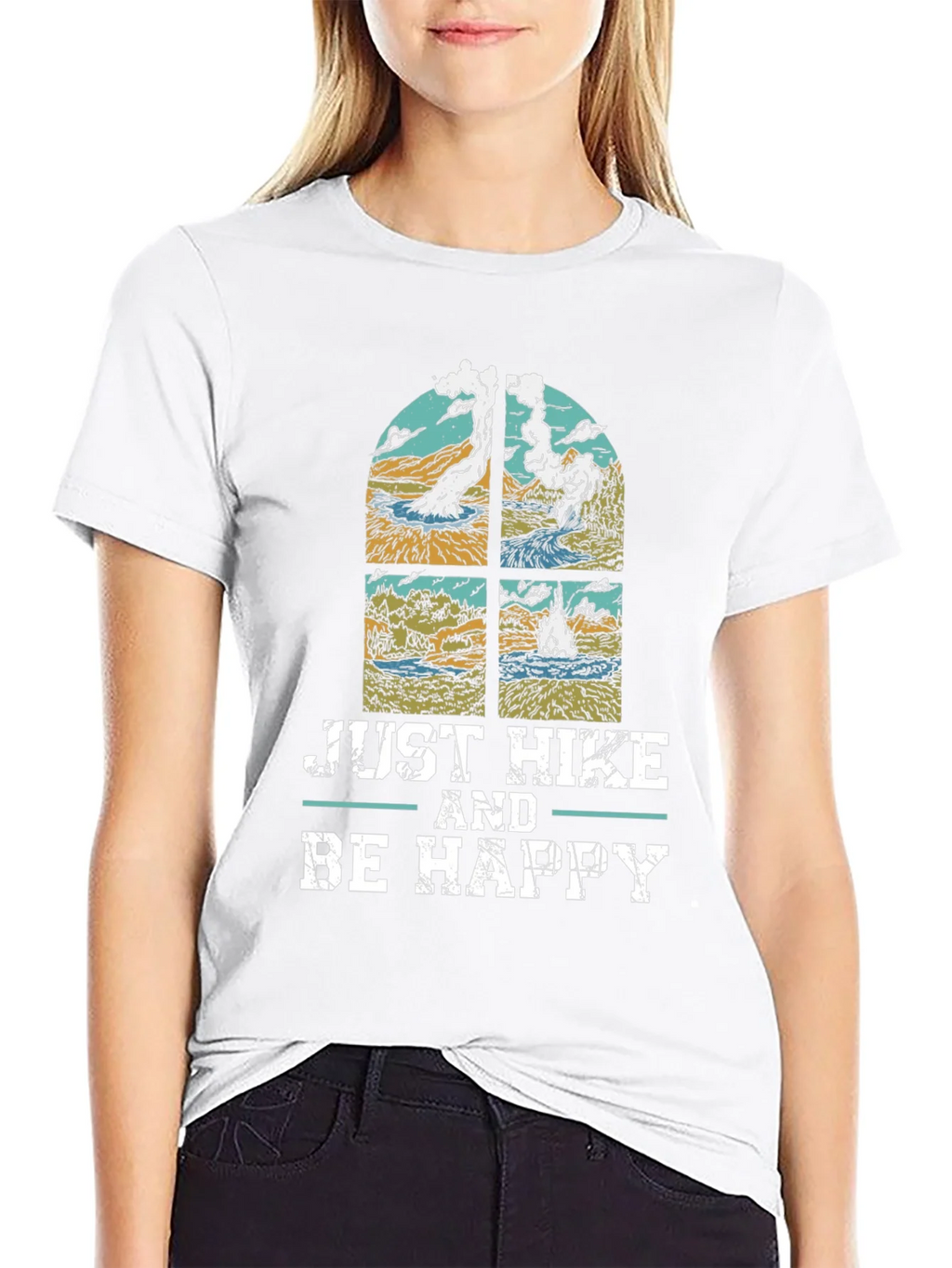 Just Hike & Be Happy T-Shirt - Nature Lovers Tee product image 8