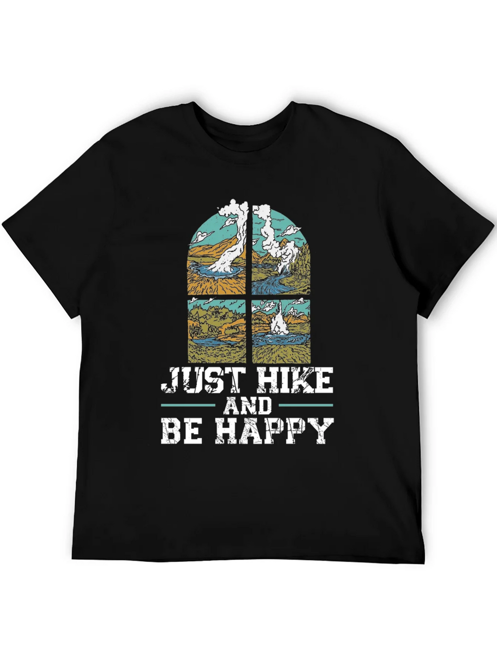 Just Hike & Be Happy T-Shirt - Nature Lovers Tee product image 5