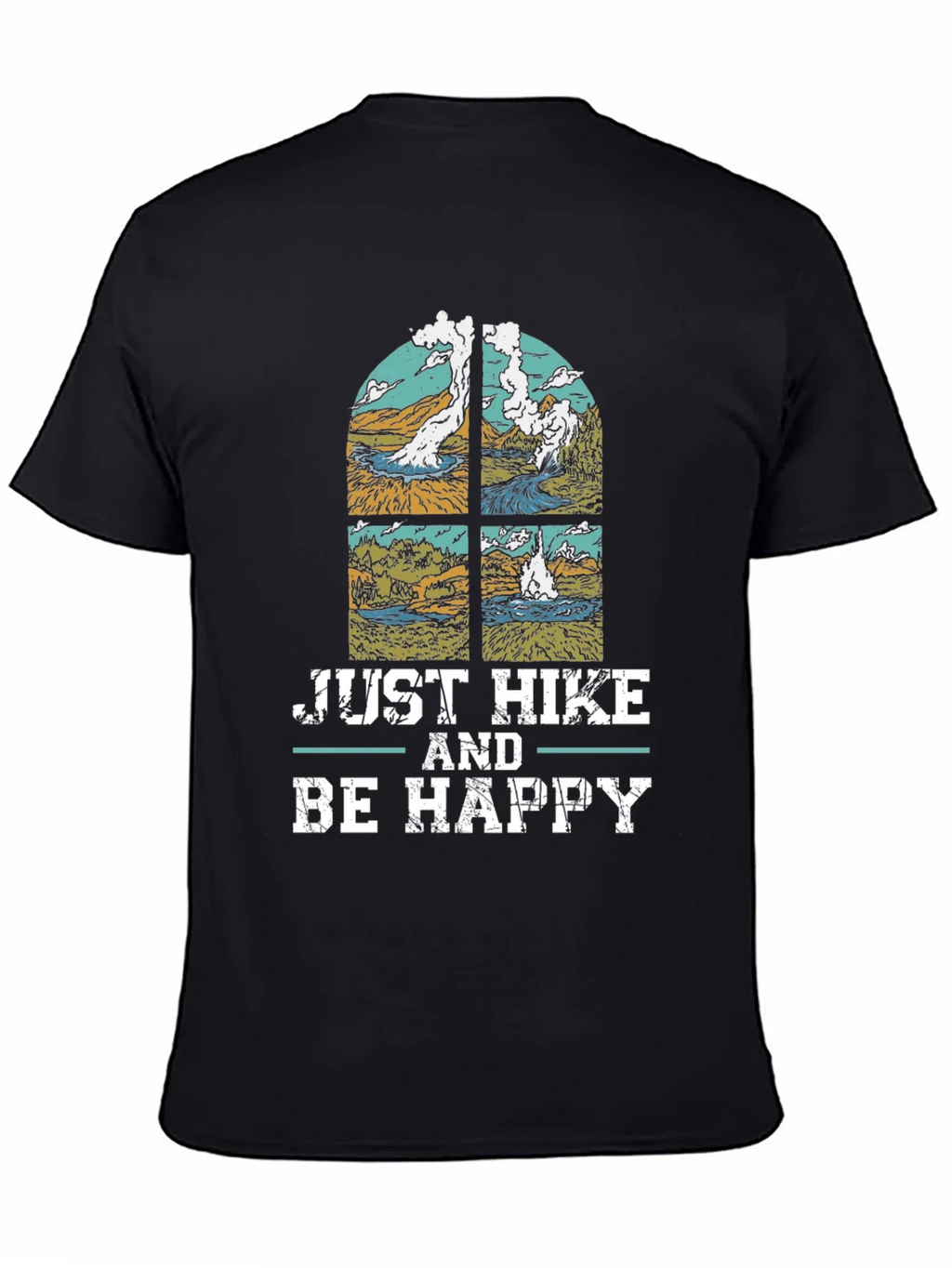 Just Hike & Be Happy T-Shirt - Nature Lovers Tee product image 4