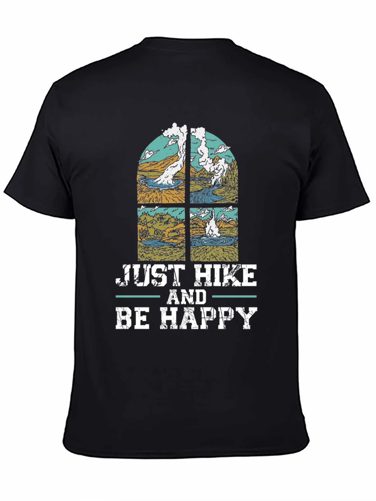 Just Hike & Be Happy T-Shirt - Nature Lovers Tee product image 4