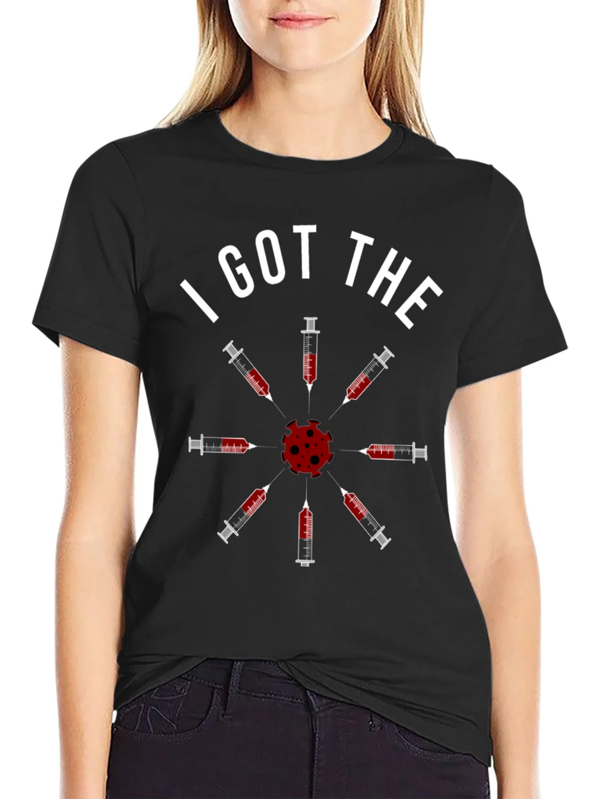 I Got The Vaccine T-Shirt - Novelty Virus Humor Tee product image 2