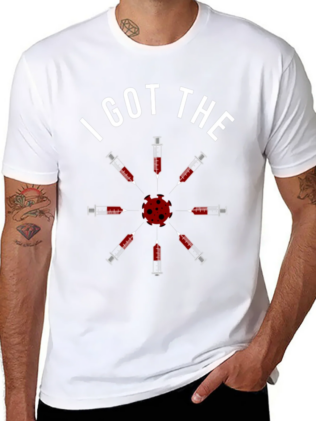 I Got The Vaccine T-Shirt - Novelty Virus Humor Tee product image 6