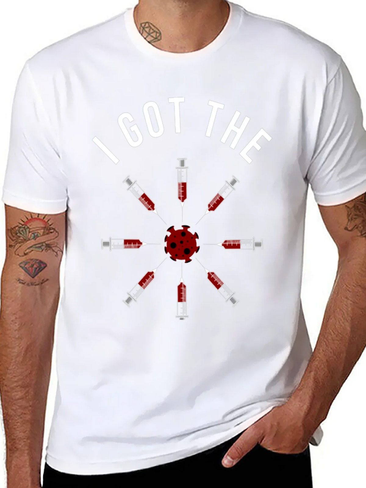 I Got The Vaccine T-Shirt - Novelty Virus Humor Tee product image 6