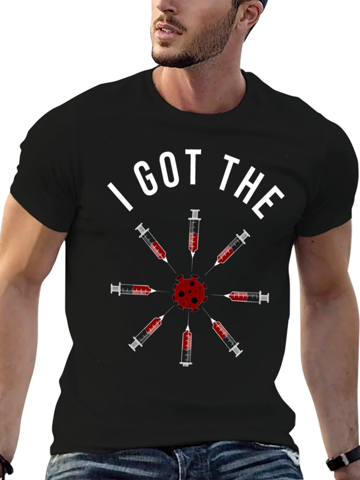 I Got The Vaccine T-Shirt - Novelty Virus Humor Tee product image 5