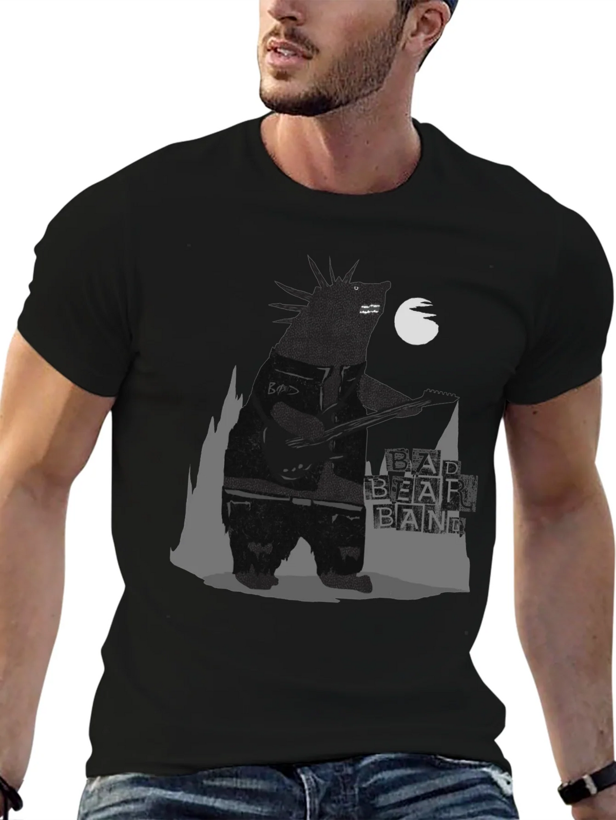 Bad Bear Band Graphic Tee - Black product image 6