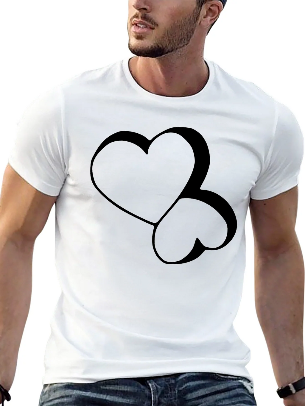 Stylish Black Heart Graphic Tee - Modern Casual Wear product image 12