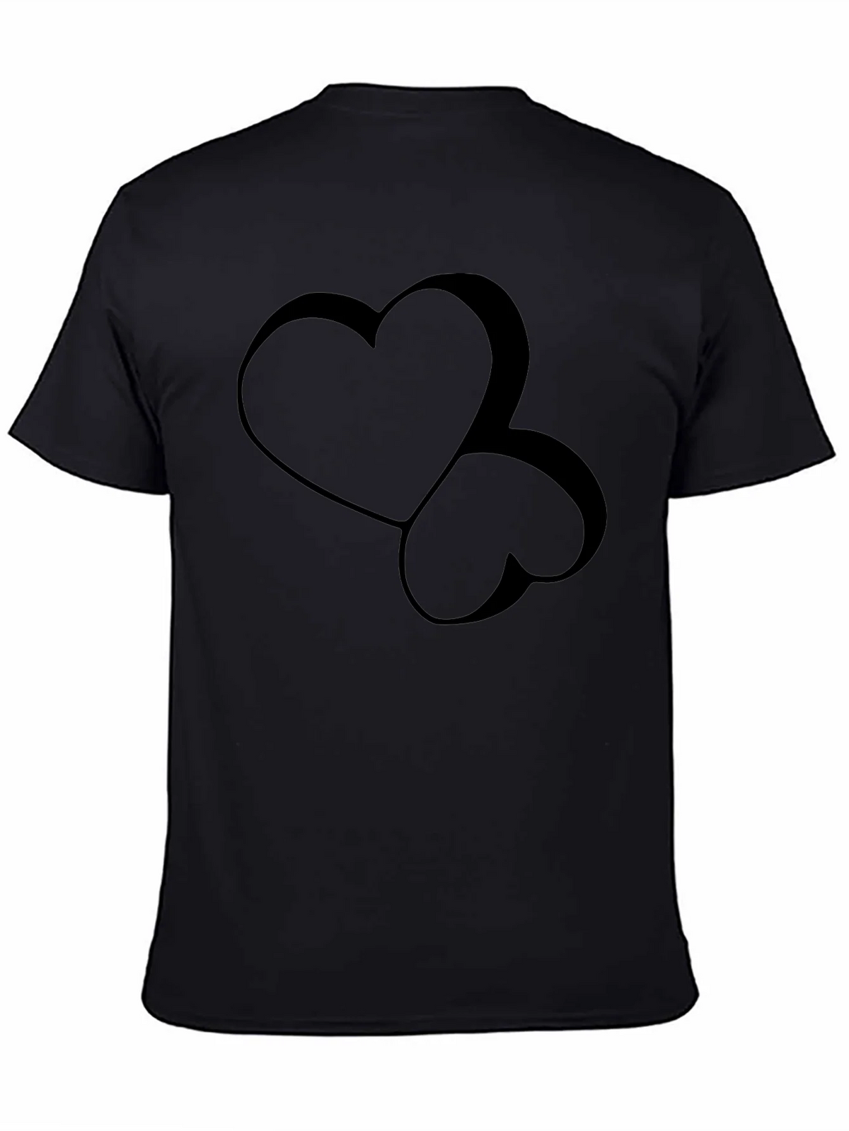 Stylish Black Heart Graphic Tee - Modern Casual Wear product image 4