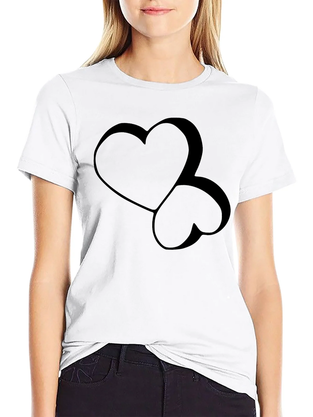 Stylish Black Heart Graphic Tee - Modern Casual Wear product image 8