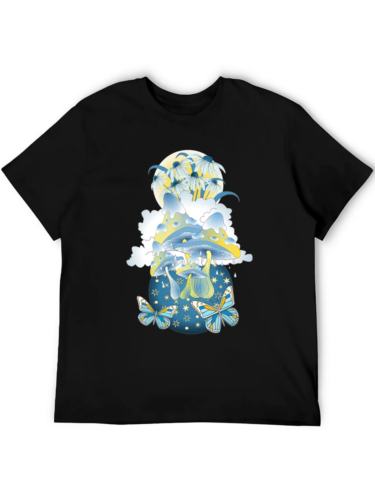 Mystical Mushroom & Butterfly Graphic Tee product image 5