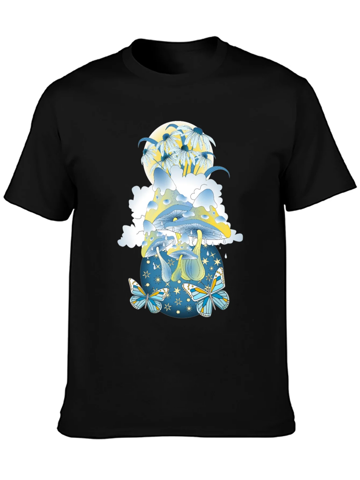 Mystical Mushroom & Butterfly Graphic Tee product image 3