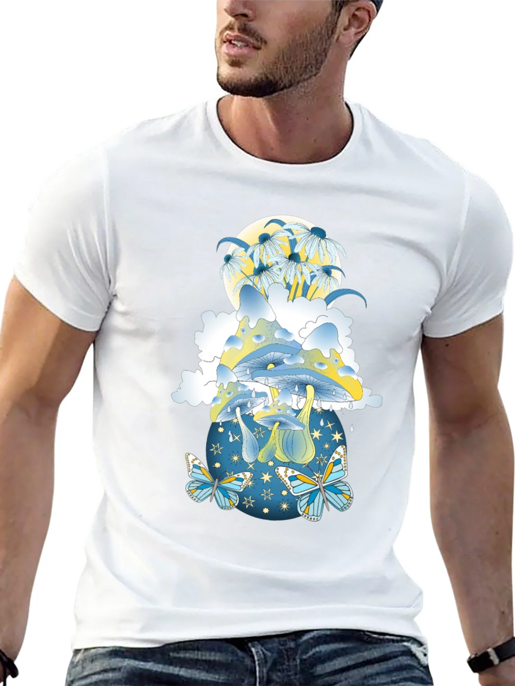 Mystical Mushroom & Butterfly Graphic Tee product image 12