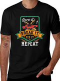 Race It Break It Fix It Repeat - Car Enthusiast T-Shirt product image 1