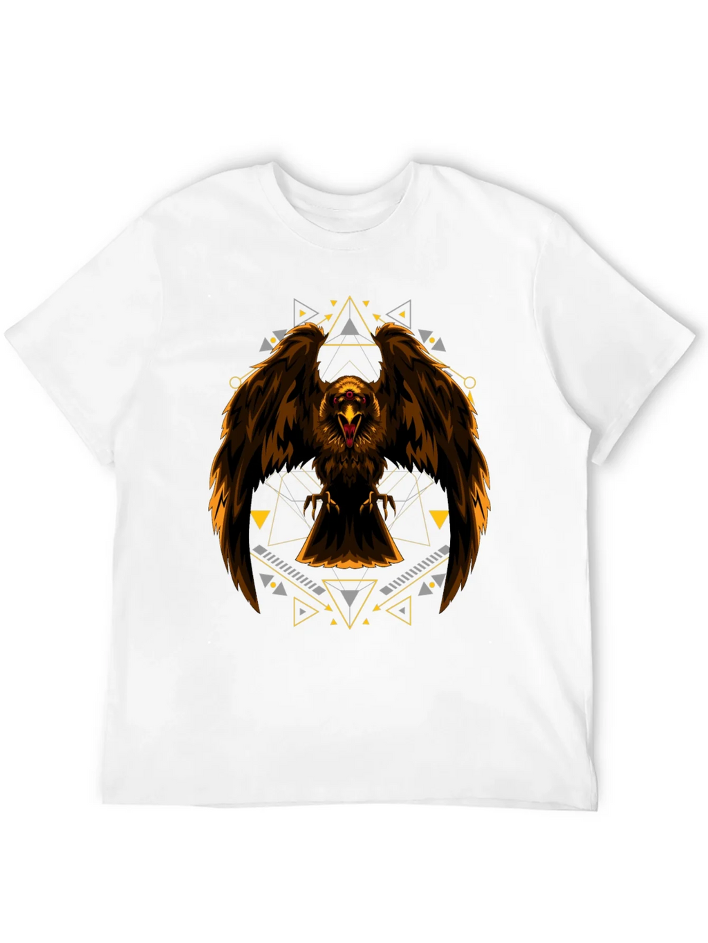 Eagle Geometric Print Black T-Shirt product image 9