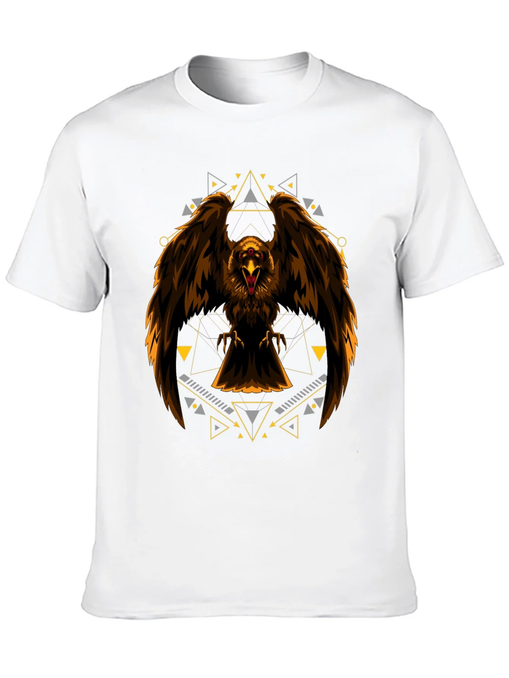 Eagle Geometric Print Black T-Shirt product image 7