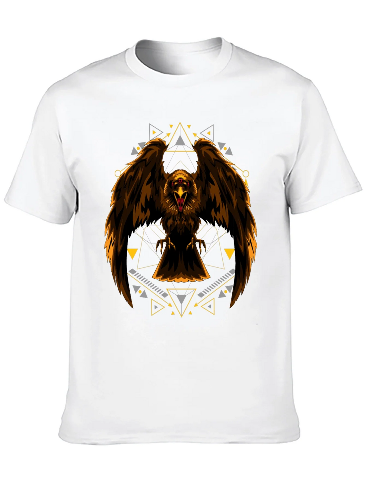 Eagle Geometric Print Black T-Shirt product image 7