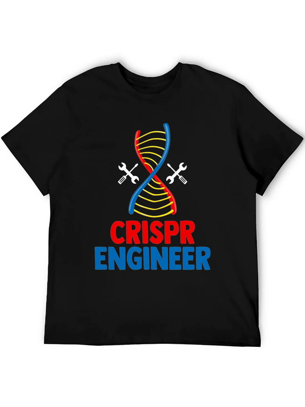 CRISPR Engineer T-Shirt - DNA & Wrench Design product image 4