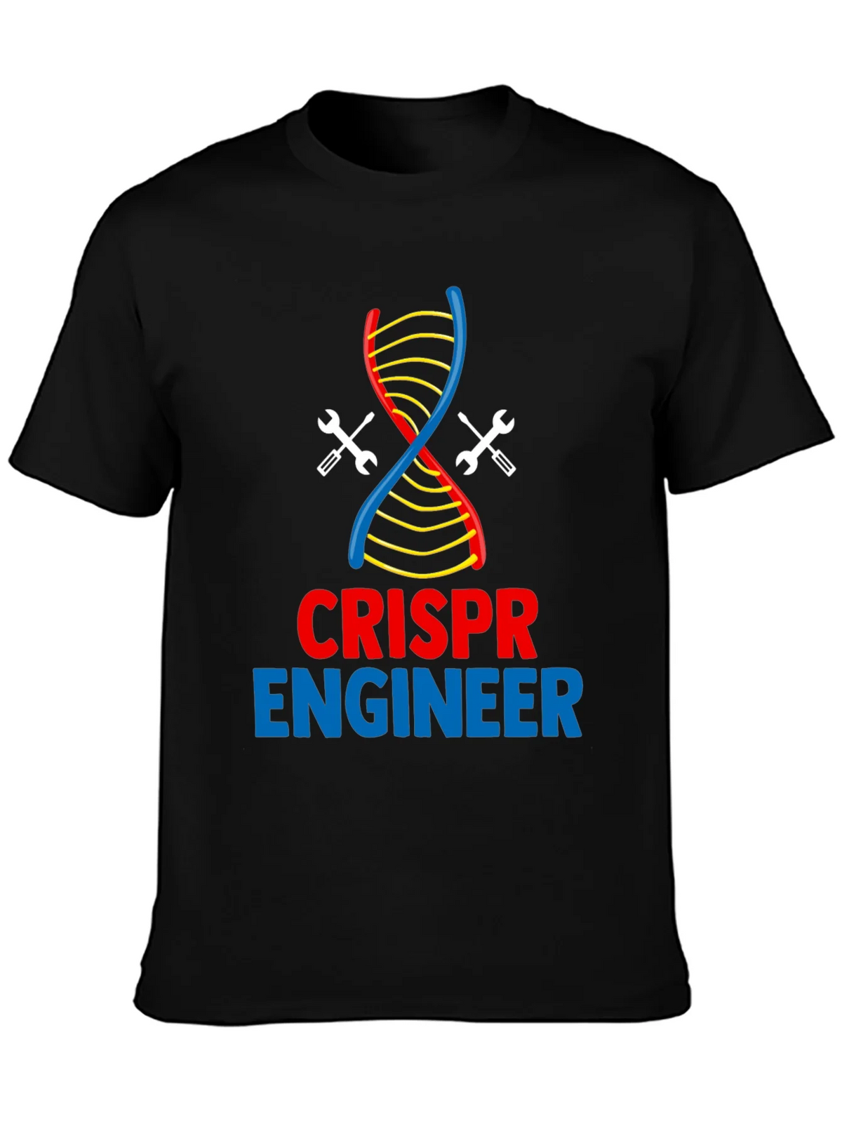 CRISPR Engineer T-Shirt - DNA & Wrench Design product image 3