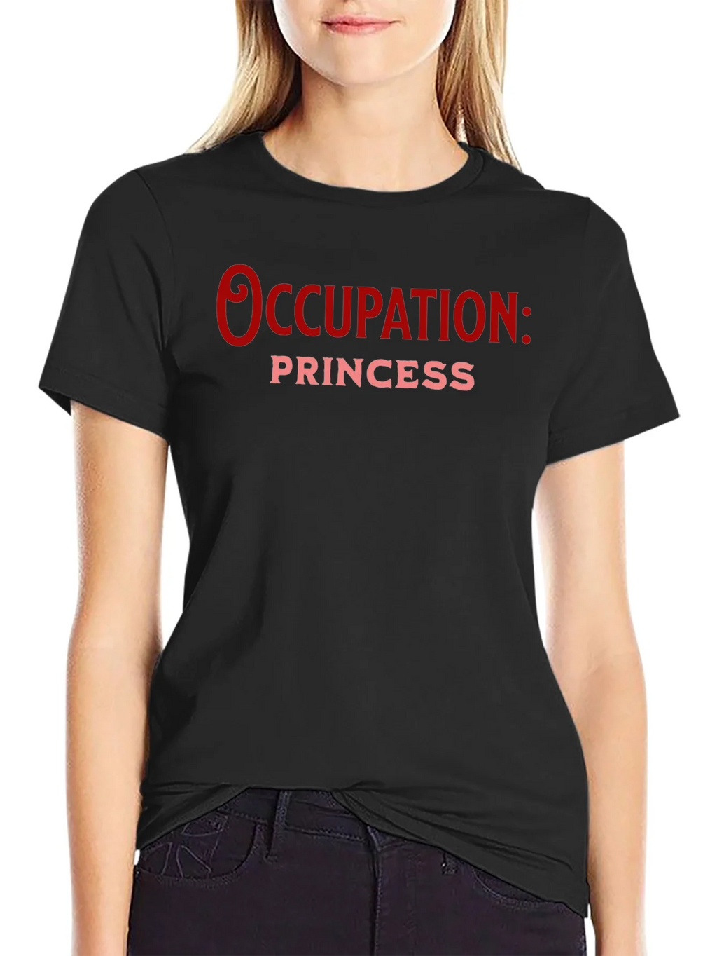 Occupation: Princess Black T-Shirt product image 2