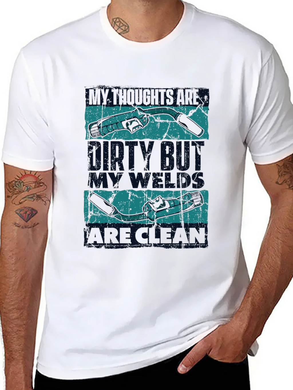 Welder T-Shirt: Dirty Mind Clean Welds product image 6