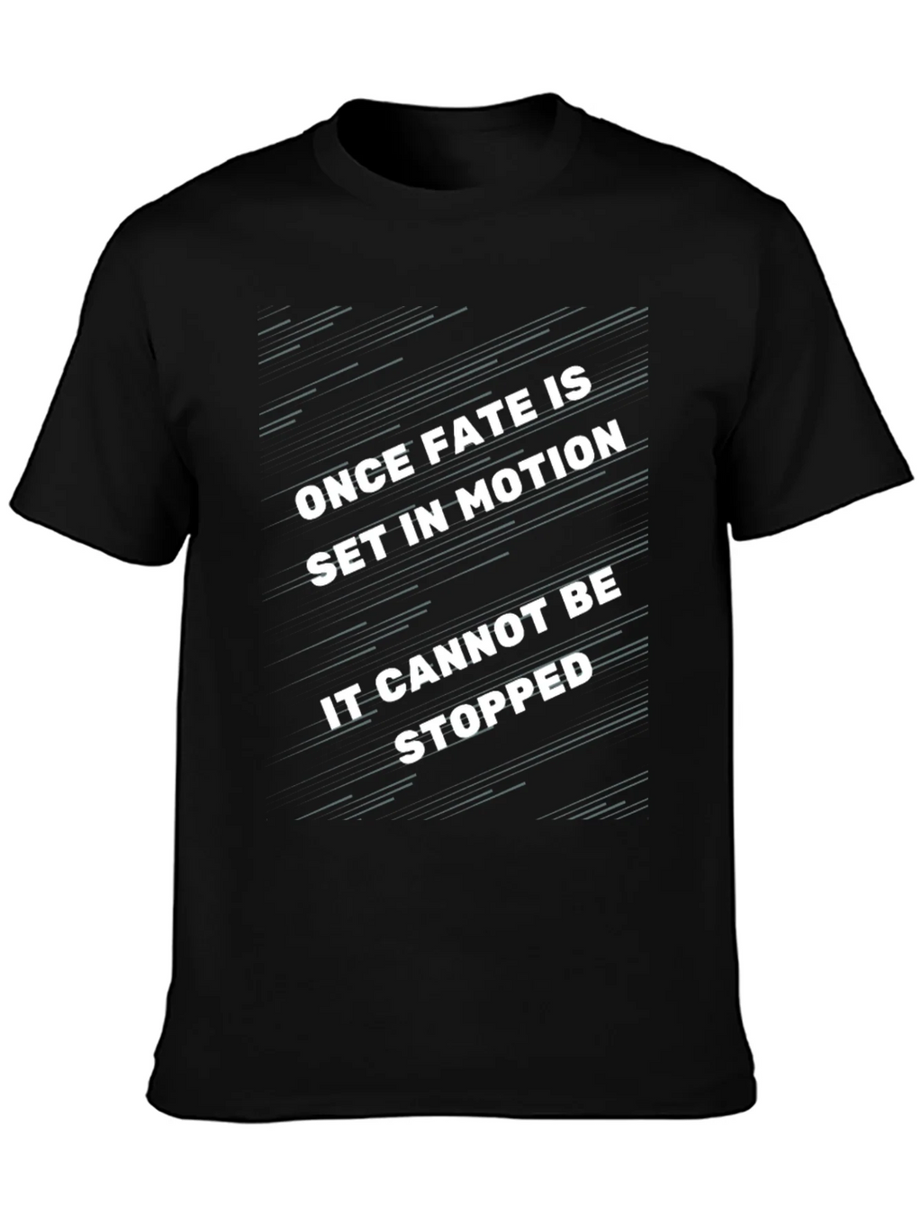 Fate in Motion Black Graphic Tee product image 3