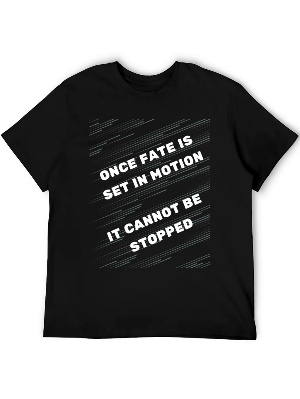 Fate in Motion Black Graphic Tee product image 5