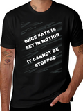 Fate in Motion Black Graphic Tee product image 1