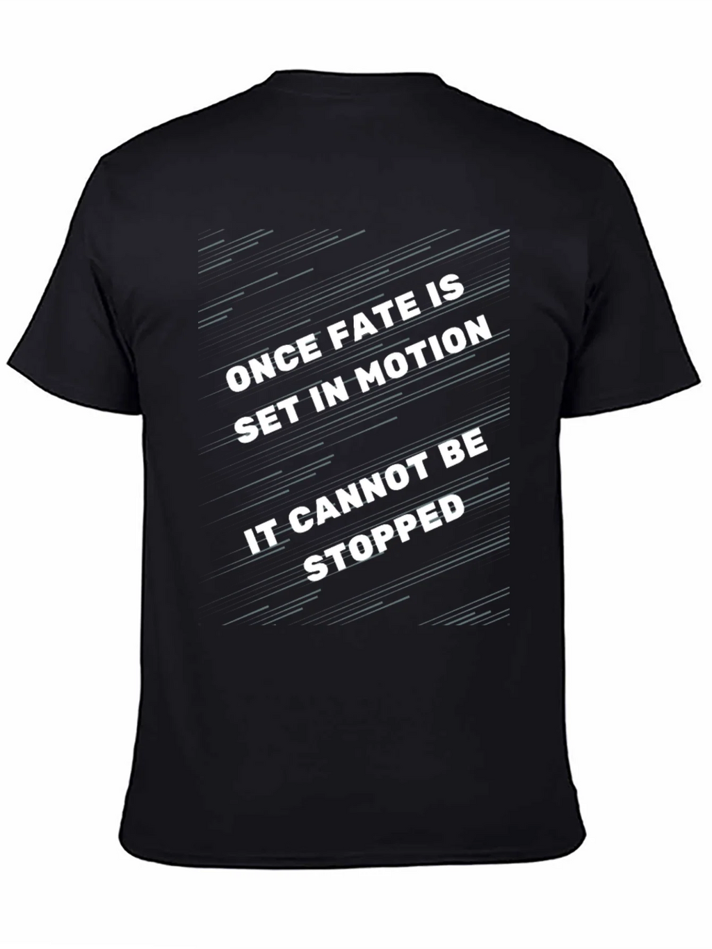 Fate in Motion Black Graphic Tee product image 4