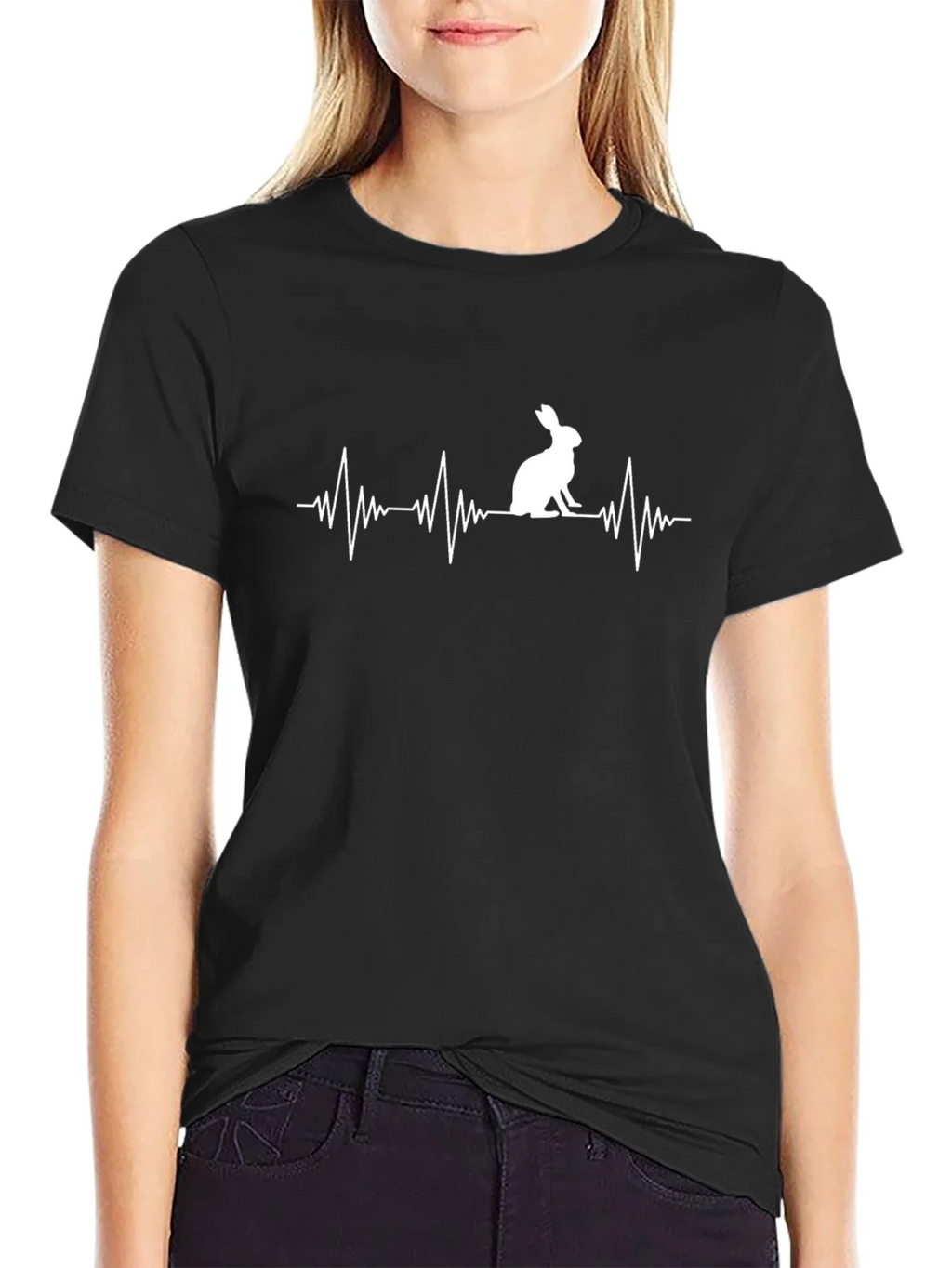 Rabbit Heartbeat Graphic T-Shirt product image 1