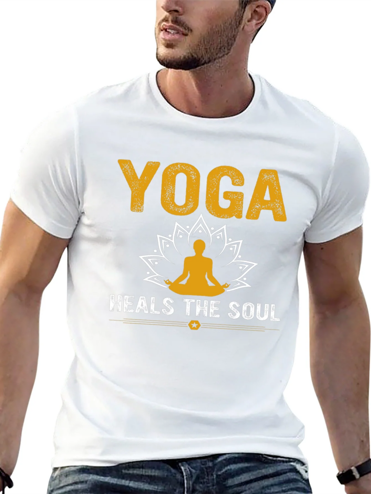 Yoga Heals the Soul T-Shirt Unisex Cotton Tee product image 10