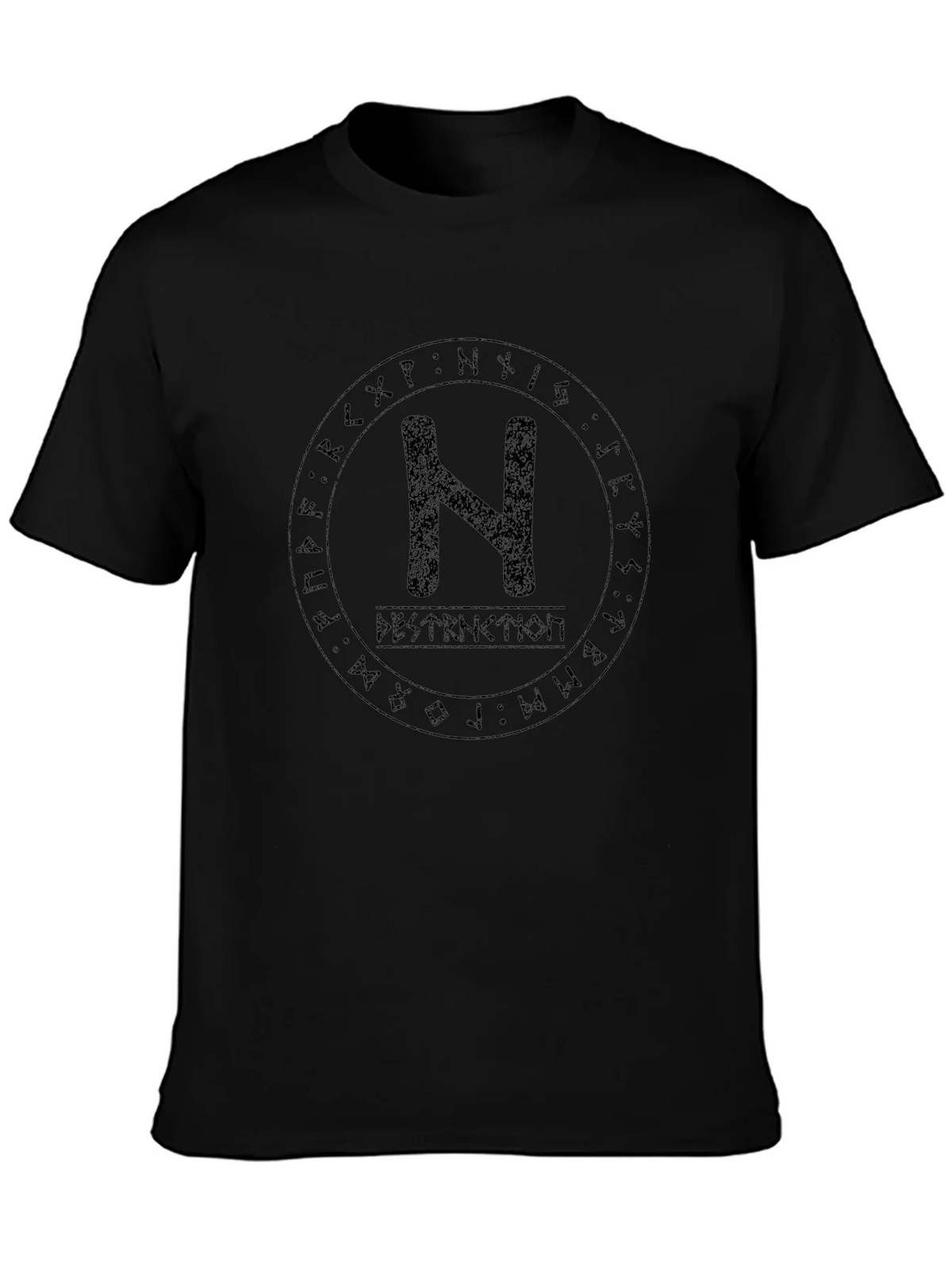 Runic Circle N T-Shirt - Destruction Graphic Tee product image 3