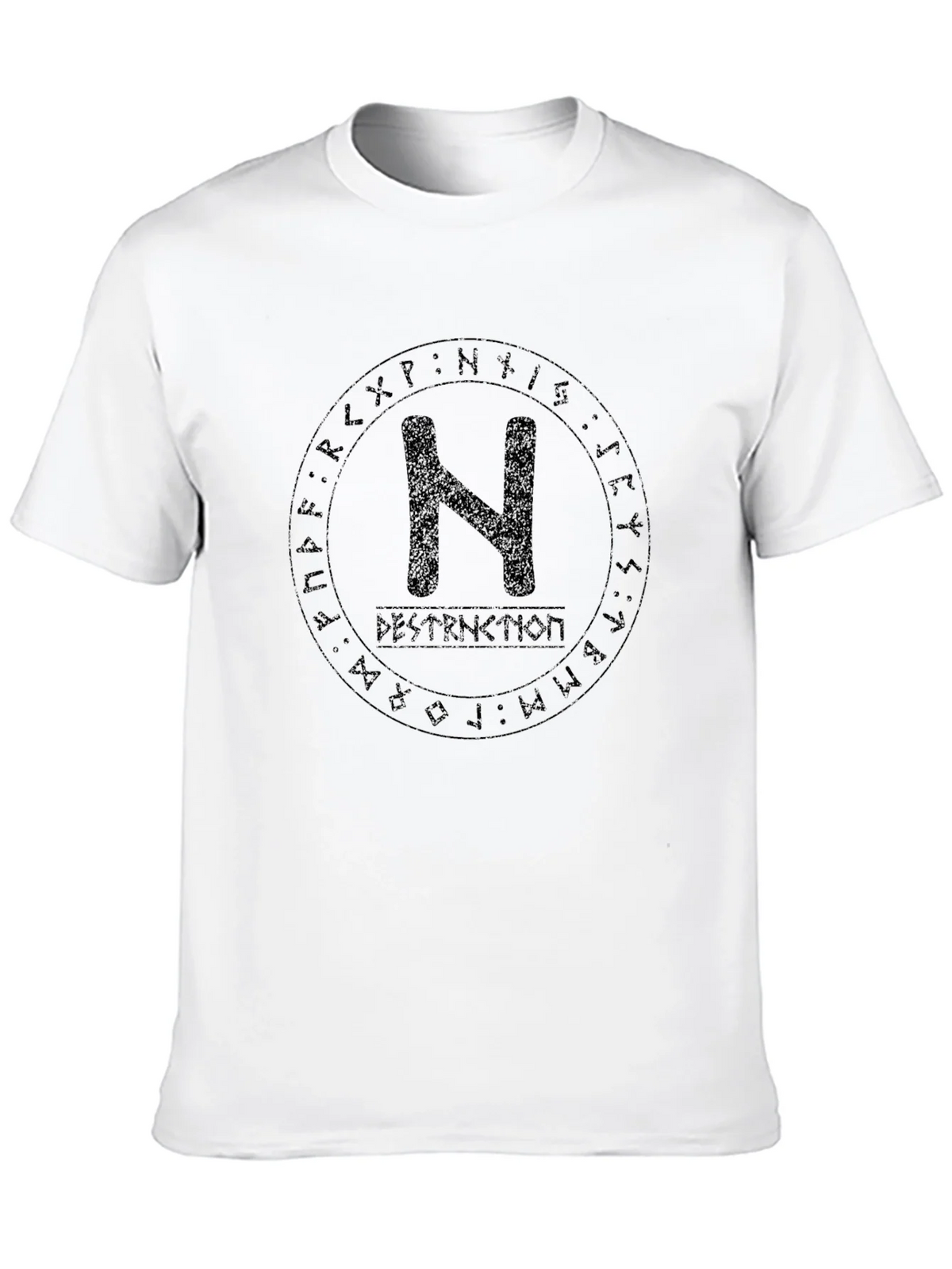 Runic Circle N T-Shirt - Destruction Graphic Tee product image 9