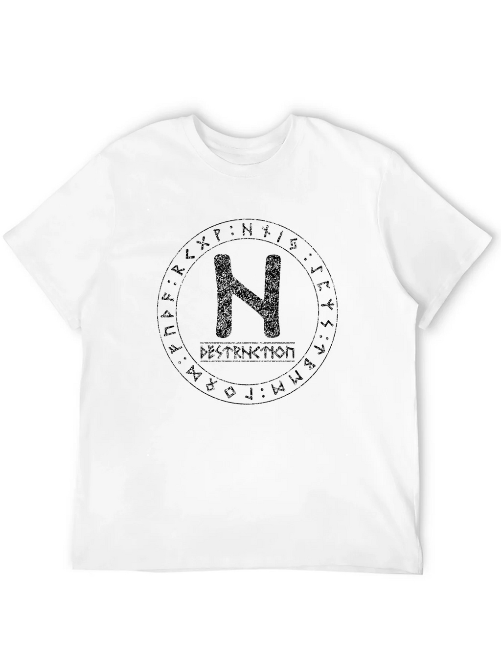 Runic Circle N T-Shirt - Destruction Graphic Tee product image 11