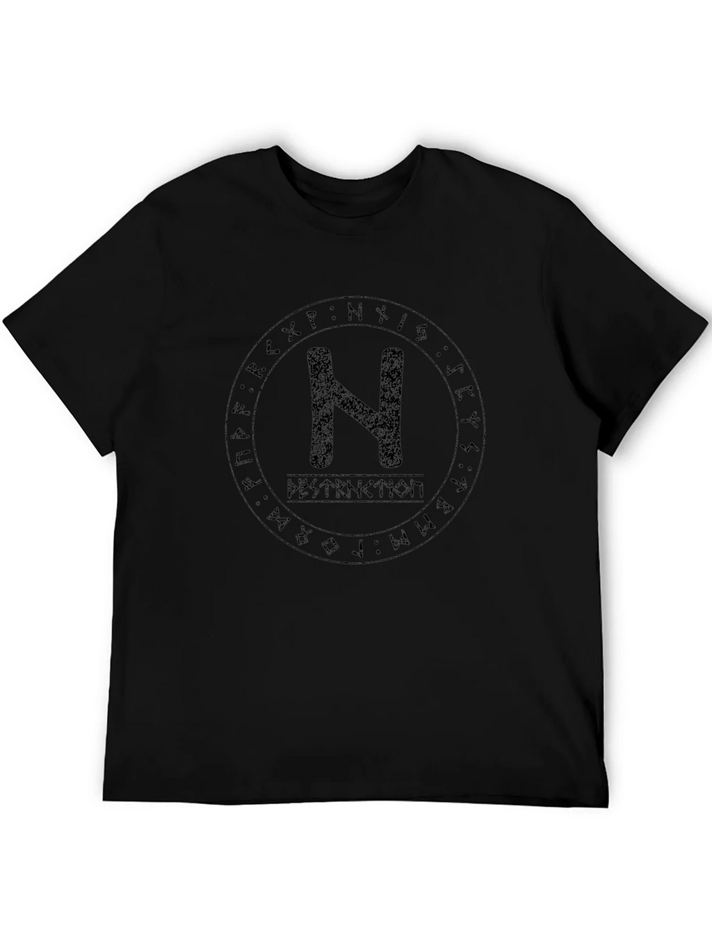 Runic Circle N T-Shirt - Destruction Graphic Tee product image 5